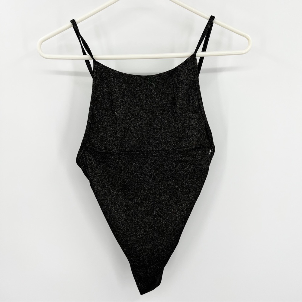 Zulu & Zephyr Metallic One Piece Swimsuit XS